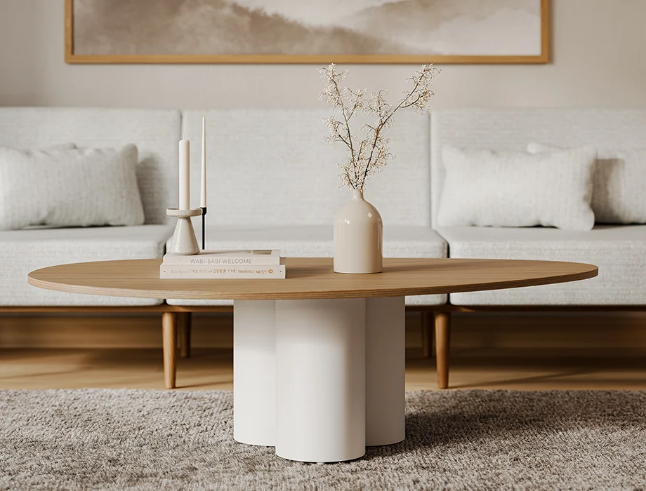 Centre table in a living space