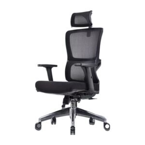 Ergonomic Mesh Chair with Headrest – Aluminium Base