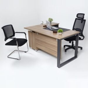 Manager Desk Dynamic – 60" Office Table with Drawer & Cabinet