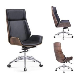 Walnut Shell Chair – High Back