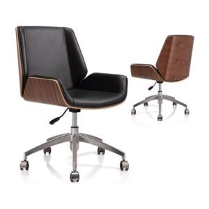 Walnut Shell Chair – Mid Back